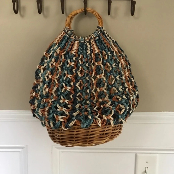 NWOT Serpui Marie Macreme Basket Bag - Picture 5 of 7